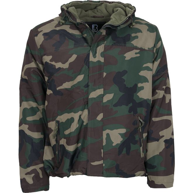 Levně Bunda Windbreaker Frontzip woodland