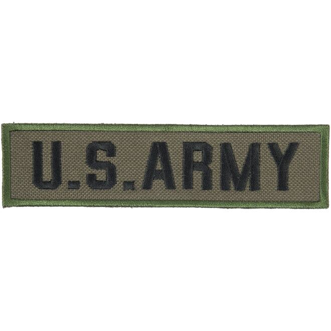 Levně Nášivka: US ARMY olivová | černá