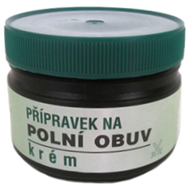 Levně Krém na vojenskou obuv černý