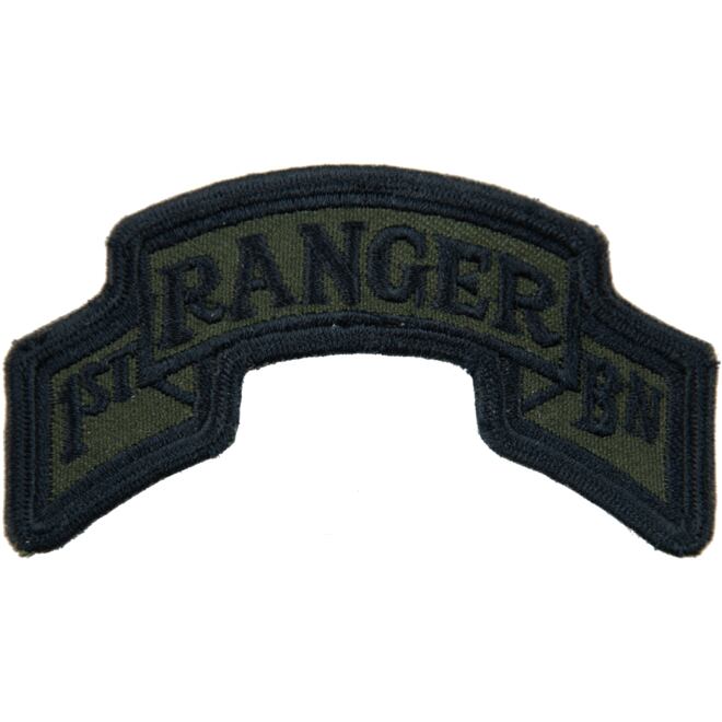 Levně Nášivka: RANGER 1st BN olivová | černá
