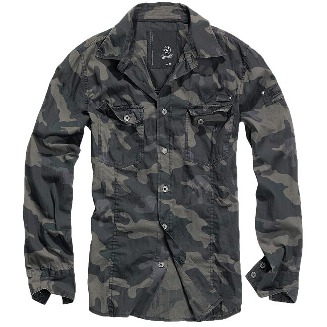 Levně Košile SlimFit Shirt darkcamo