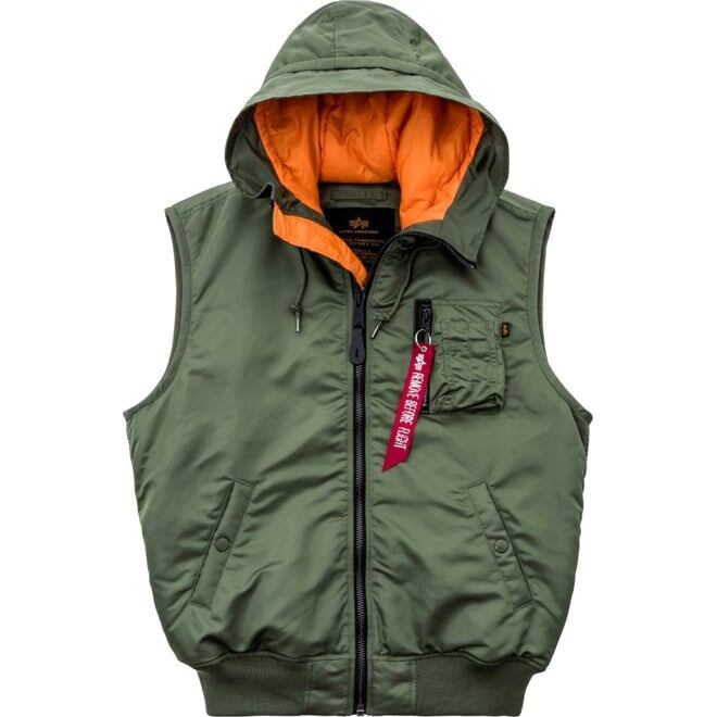 Levně Vesta Alpha MA-1 Vest Hooded šalvějová