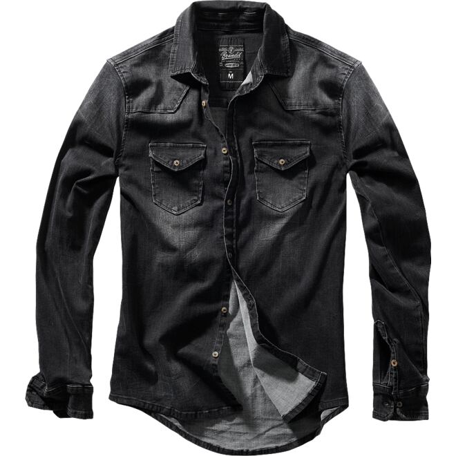 Levně Košile Riley Denim Shirt černá