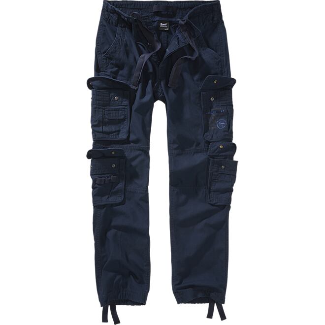 Levně Kalhoty Pure Slim Fit Trouser navy