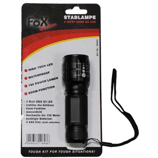 Levně Svítilna FOX 3 Watt LED - štábní MINI
