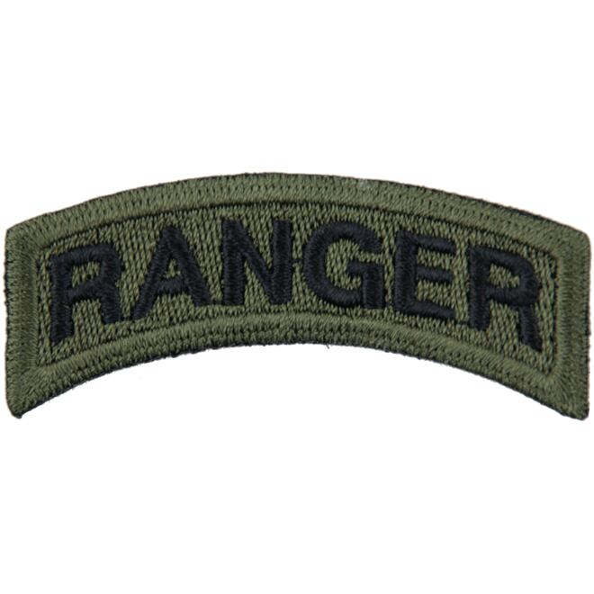 Levně Nášivka: RANGER olivová | černá