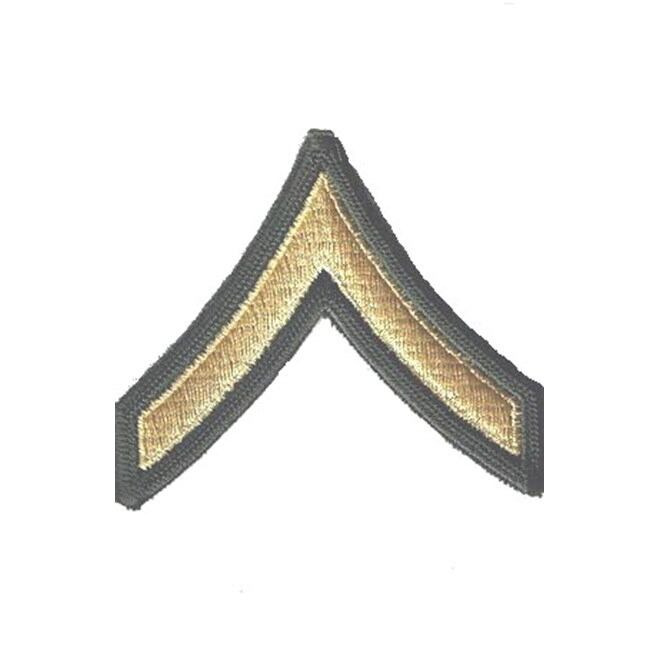 Levně Nášivka: Hodnost US ARMY rukávová Private olivová | žlutá