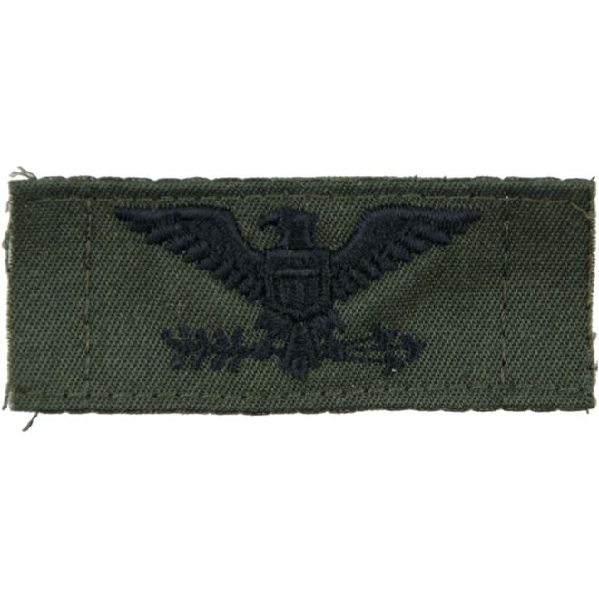 Levně Nášivka: Hodnost US ARMY límcová Colonel - levá olivová | černá