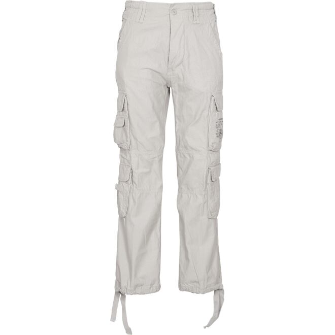 Kalhoty Pure Vintage Trouser bílé oprané velikost S