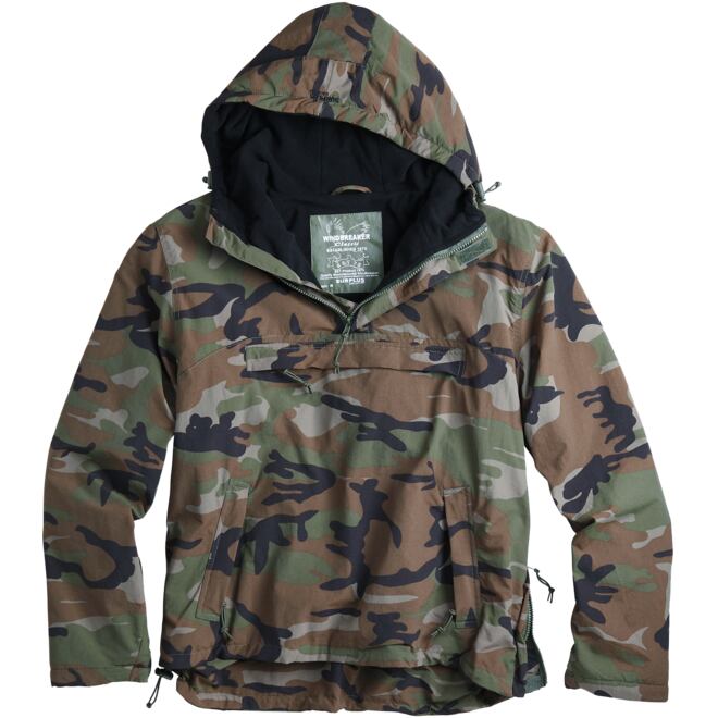 Levně Bunda Windbreaker woodland