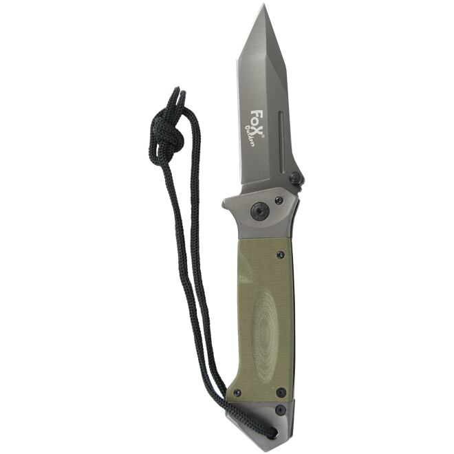 Levně Nůž zavírací G10 olivový