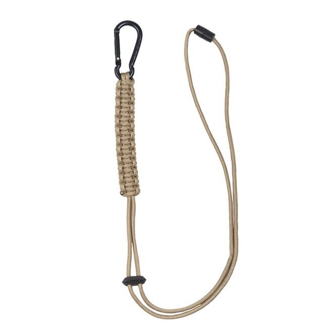Levně Klíčenka: Paracord LANYARD okrová