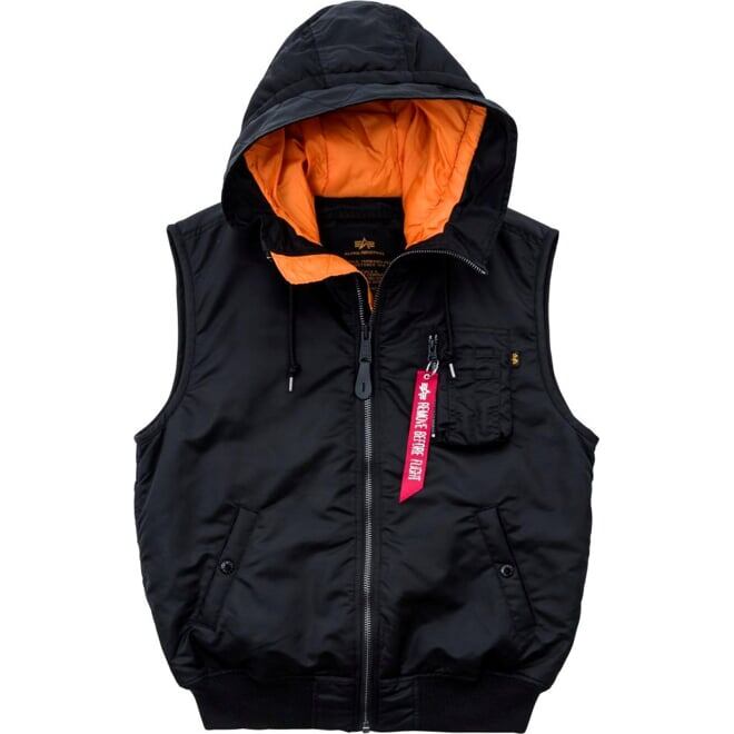 Levně Vesta Alpha MA-1 Vest Hooded černá