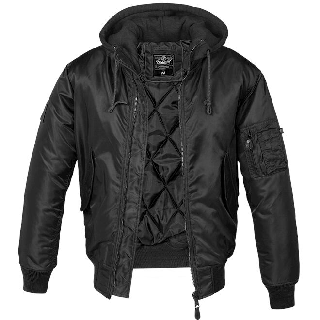 Levně Bunda MA1 Sweat Hooded černá