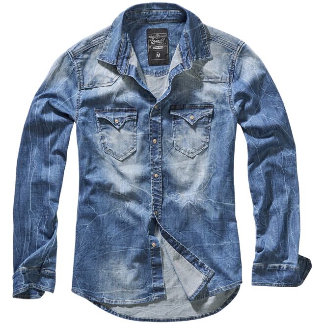 Levně Košile Riley Denim Shirt denim blue