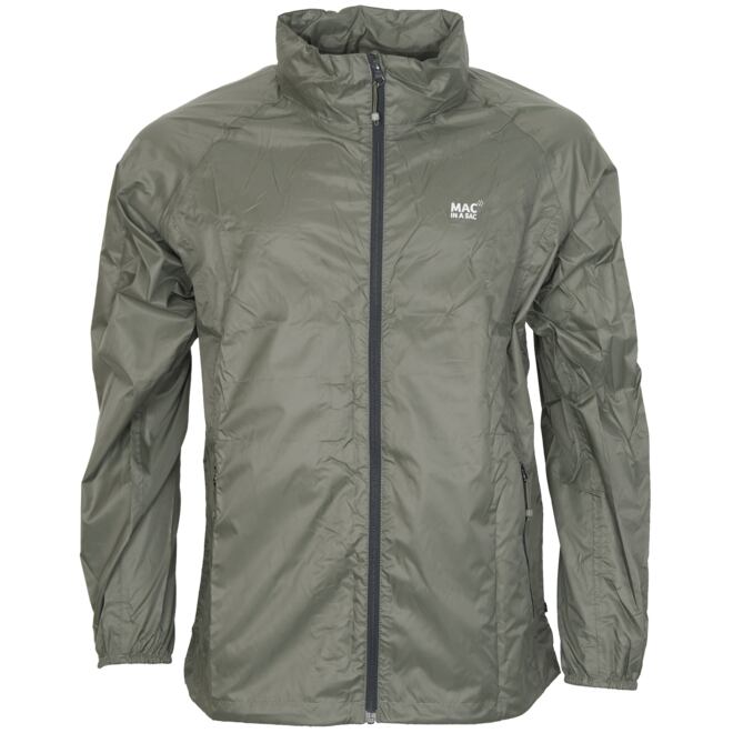 Levně Bunda do deště Mac In A Sac zelená khaki