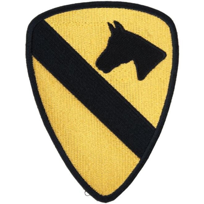 Levně Nášivka: Divize jízdní 1. (First Cavalry) žlutá | černá