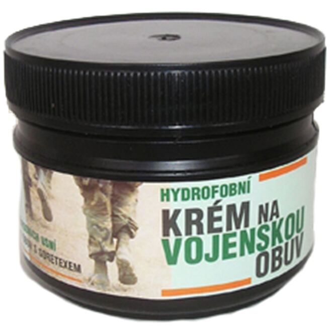 Levně Krém na vojenskou obuv hydrofobní hnědý