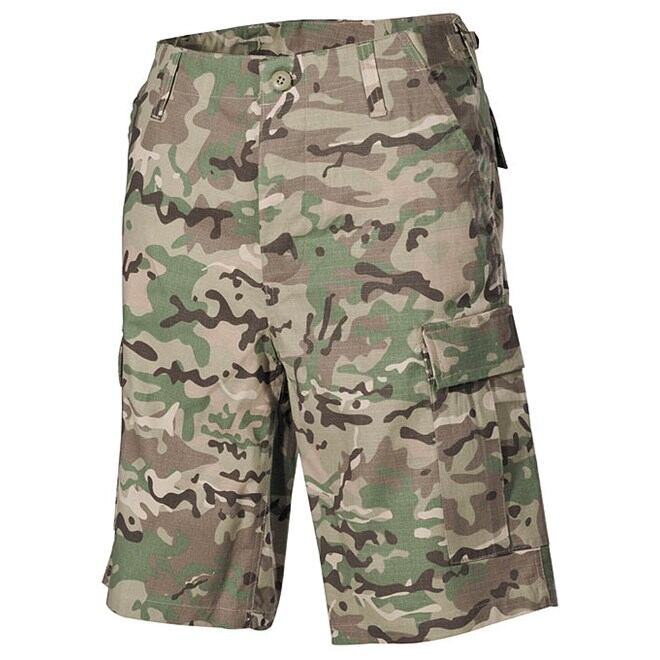 Levně Kalhoty krátké BDU RipStop operation camo