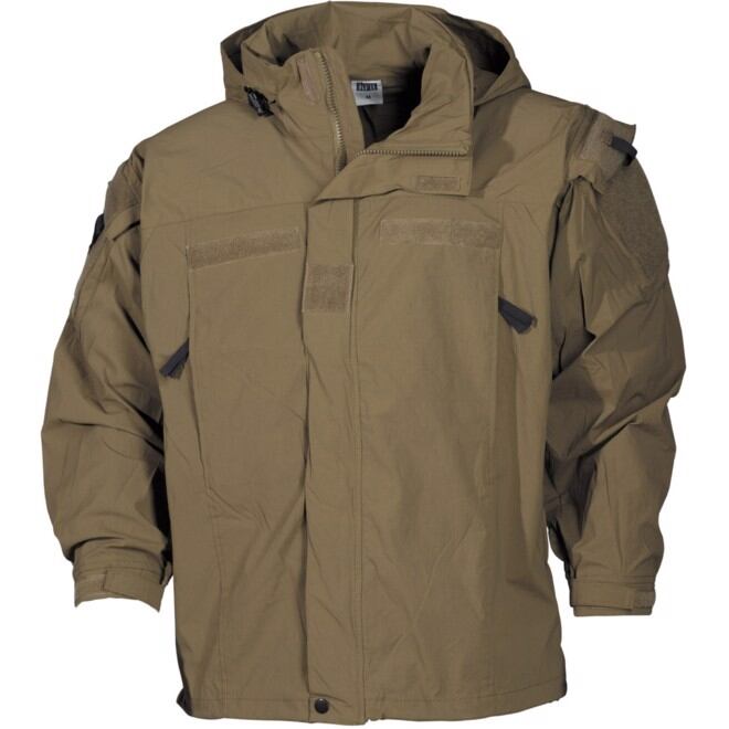 Levně Bunda US Softshell Level 5 okrová
