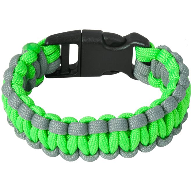 Levně Náramek Paracord NEON zelená