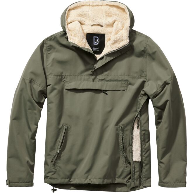 Levně Bunda Windbreaker Sherpa olivová