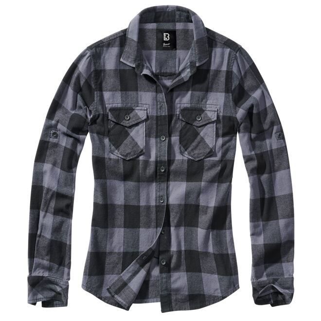 Levně Košile Ladies Amy Flanell Shirt černá | šedá
