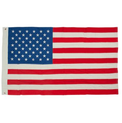 Vlajka: USA [šitá, vintage styl, 50 hvězd]