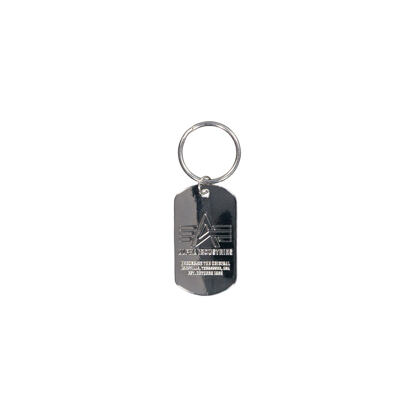 Klíčenka Alpha Dog Tag Key Ring stříbrná